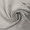 thumbnail image 4 of 55" Wide 100% Cotton Gauze Fabric by the Yard - 130GSM, Lightweight, 2-Way Stretch, Soft & Breathable - Apparel, Clothing, Headbands, Decorations, Drapery & DIY -Gray, 4 of 4