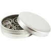 JAM Paper Round Paper Clips, Silver Medium Paperclips, 1 in, 50/Pack