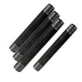 thumbnail image 3 of Black Steel Nipple Pipe, Threaded Pre Cut Pipe Connectors, 1/4 in x 8 in (Pack Of 4), 3 of 5