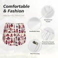 thumbnail image 6 of Lsque Rocket Pattern Printed Women's Running Shorts with Liner Pockets,Elastic Quick Dry Workout Athletic Gym Yoga Shorts,Womens High Waist Shorts-Large, 6 of 9