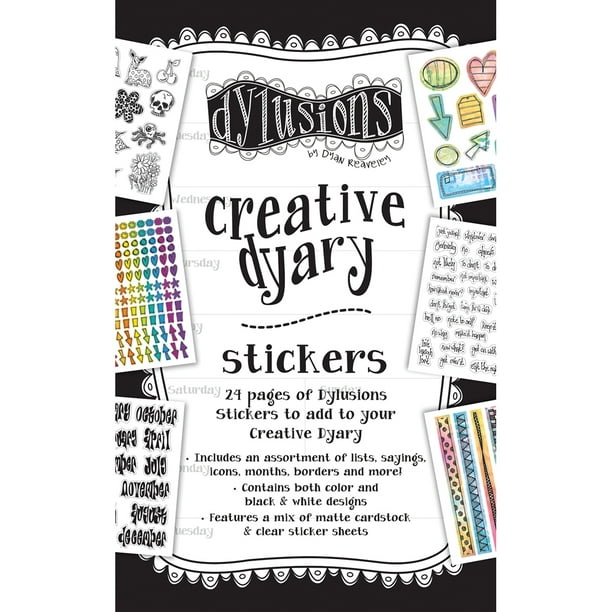 Dyan Reaveley'S Dylusions Creative Dyary Autocollant Livre-