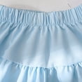 thumbnail image 4 of WEIGFI Toddler Baby Girls Puff Shorts Princess Bowknot Solid Color Loose Fit Lightweight Elastic Waist Summer Outdoor Play Casual Everyday Wear Relaxed Party Bottoms,Blue,4-5 Years, 4 of 9