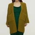 thumbnail image 4 of Womens Long Cardigan Sweaters Open Front Long Sleeve Chunky Cable Knit Duster Outerwear Maxi Fall Sweater Jacket S-XL, 4 of 5