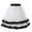 White, variant on IROINNID Elastic Waist Short Skirts For Women Petticoat Underskirt Swing Tutu Princess Skirt Hippy Cosplay Cute New Print Skirt