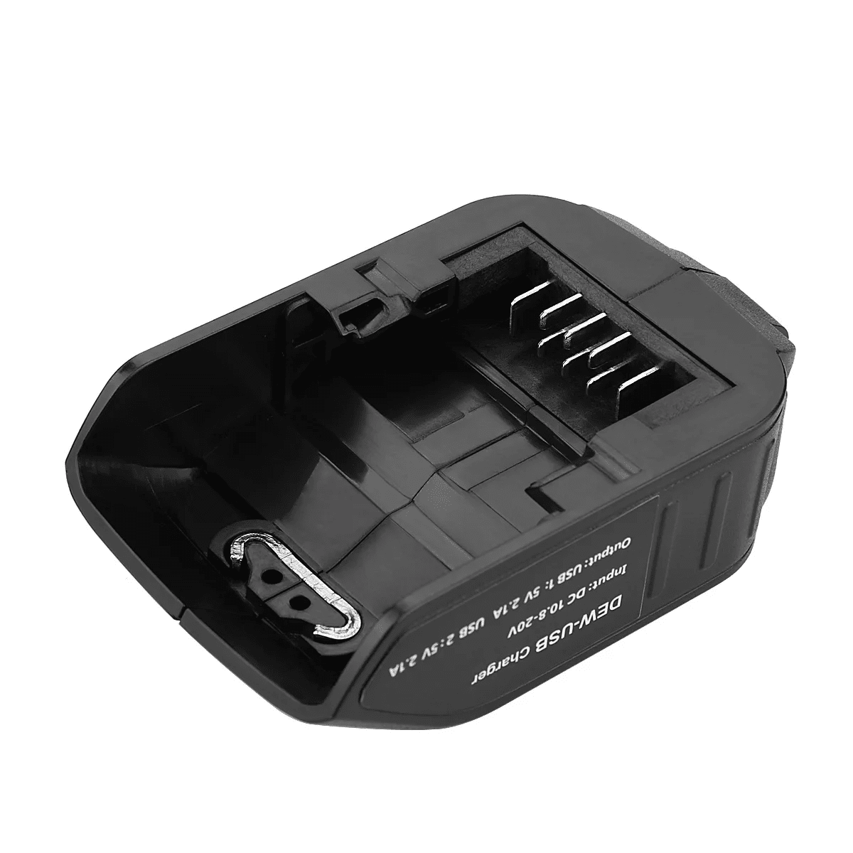 2 Pack Battery Adapter DCA1820 Compatible with Dewalt 18V/20V Lithium Battery Converter to NiCad & NiMh Tools with USB Output Charger Replacement for Dewalt 18V NiCad & NiMh Battery Tools(Black)