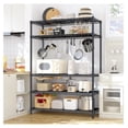 thumbnail image 2 of 5 Tier Wire Shelving 71"H, 1000LBS Heavy Duty Metal Shelves, Adjustable Pantry Shelves for Kitchen Garage, Black, 35.5"W x 13.8"D, 2 of 8