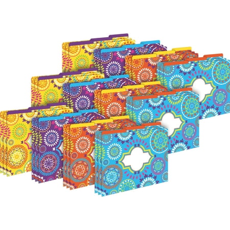 UPC: 0704068039339 | Barker Creek Moroccan Letter-Size File Folders • Multi-Design Set — 36/Set
