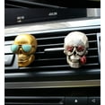 thumbnail image 2 of Accesorios de ventilación de aire para coche, adorno interior de calavera para coche, clip de perfume para ambientador de salida, decoración de aroma para el hogar y la oficina, regalos para hombres/m, 2 of 5