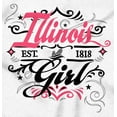 thumbnail image 2 of Illinois Fancy Feminine Filagree Women's Graphic T Shirt Tees Brisco Brands S, 2 of 5