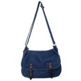 thumbnail image 1 of Bolso Bandolera de Mezclilla Hugtrwg Satchels Jeans Tote Soft azul oscuro, 1 of 9