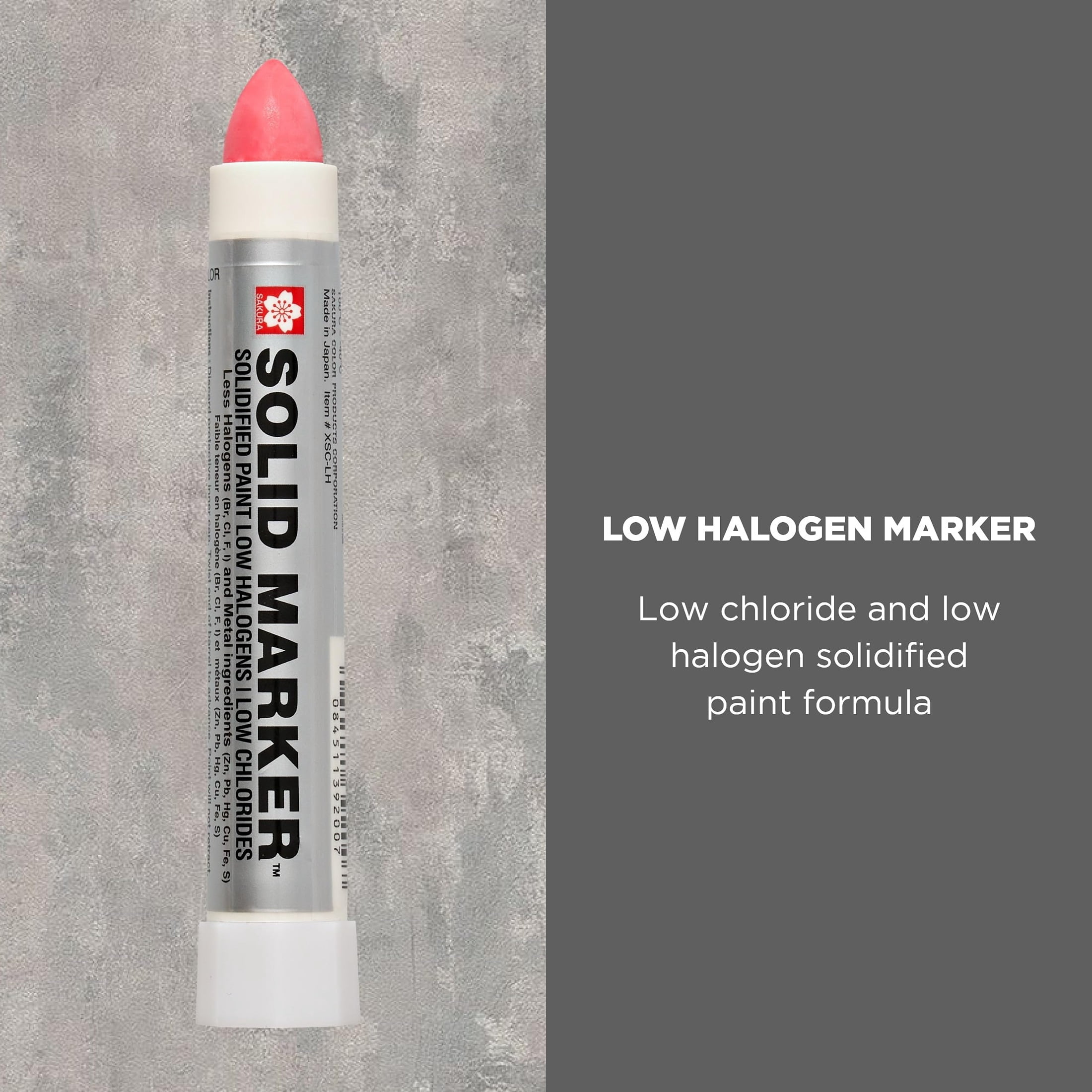 Sakura Low Halogen Solid Paint Markers with Twist Up Tip - Permanent Marker Pens - Marker for Steel and Metal - Red Paint - 12 Pack