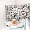 thumbnail image 4 of Pofeuu Cute Cats Print Polyester Microfiber Plush Pillowcases, Super Soft and Cozy Pillow Case Covers with Envelop Closure（Pillow core not included）-14"x20", 4 of 6