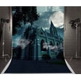 thumbnail image 2 of GreenDecor 5x7ft Halloween Night Backdrops Photography Fantasy Sky Ghost Castle Background Photo for Halloween Party Backdrop Booth, 2 of 4