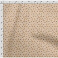 thumbnail image 4 of Soimoi Llama Alpaca Printed, Japan Crepe SatinFabric, by The Yard 54 Inch Wide, Decorative Sewing Fabric for Dresses Kimonos Gowns, Peach & Orange, 4 of 5