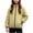 Yellow, variant on XYAIYT Girls Windproof Jacket with Pockets Hooded Solid Color Stand Collar Waterproof Outerwear Coat Outdoors