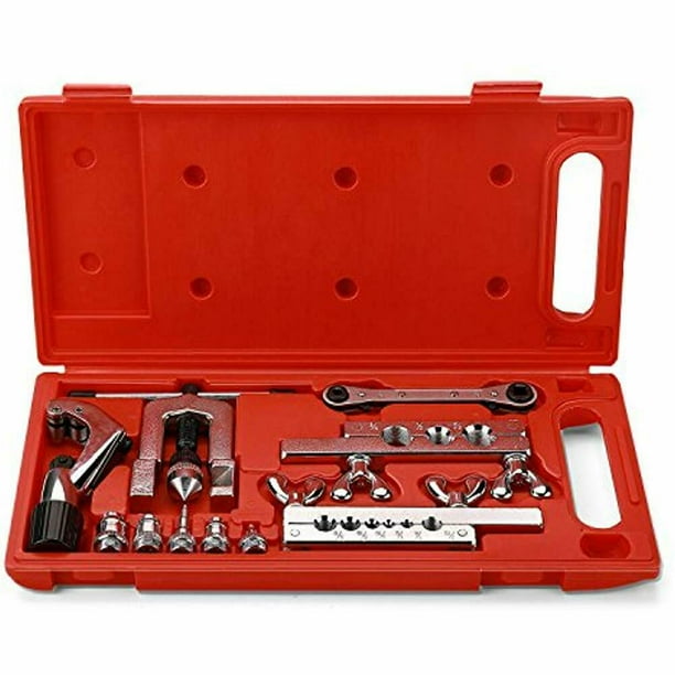 Flaring Swaging Tool Kit 45 Degree Brake Line Tubing Copper Brass