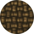 thumbnail image 1 of Ahgly Company Machine Washable Indoor Square Transitional Saddle Brown Area Rugs, 3' Square, 1 of 7