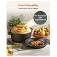 thumbnail image 4 of Cast Iron Dutch Oven 5QT, 2-in-1 Pre-Seasoned Pot with Lid, Bread Baking Kit, Proofing Basket, Cookware for Oven & Stove Top, Heavy Duty, 4 of 9