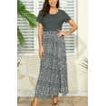 thumbnail image 2 of PARNIXS Women'sShort Sleeved Maternity Dress, Slit Design, Spring/Summer,Breathable Modal,M, 2 of 4