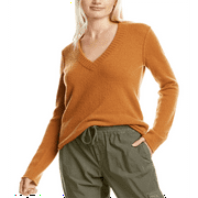 James Perse Women's Shrunken Cashmere Sweater Yellow Size 1