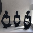 thumbnail image 3 of Estatua de pensador, figura abstracta, escultura, pequeños adornos, estatua de resina, manualidades para el hogar, decoración del hogar, mini arte moderno, decoración de escritorio, 3 of 5