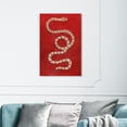 thumbnail image 2 of Wynwood Studio 'Ruby Snake' Animals Wall Art Canvas Print - Red, Brown, 20" x 30", 2 of 2