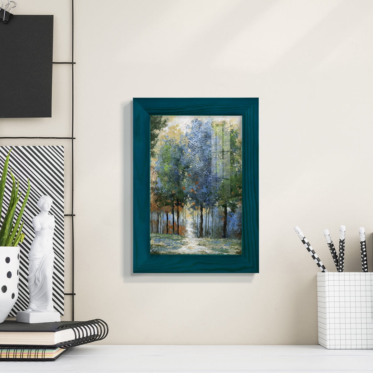 Afternoon Light -Framed Print w/glass-Ocean Blue
