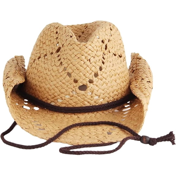 Cowboy Hat Western Wide Brimmed Straw Hat for Women Men Casual Wear Western Fedoras Men Women Unisex Wear