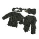 thumbnail image 2 of Ropa de disfraz para niños, traje Ghillie para niños, chaqueta militar, pantalones, conjunto de sombrero para caza, observación de aves, altura de la jungla inferior a 1,55 m, 2 of 8