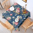 thumbnail image 2 of Pioneer Flower Floral Print Pattern Square Tablecloth,Waterproof Square Table Cover,Wipeable Spillproof Washable Table Cover for Home Kitchen Party Decor 52"x52"(132x132cm), 2 of 6