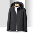 thumbnail image 1 of Chaquetas Sentuca para mujer, ligeras, elegantes, a la moda, con cremallera, manga larga, abrigos de invierno con capucha, 1 of 5