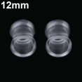 thumbnail image 2 of SmartBy 1Pair Silicone Flesh Tunnel Double Flared Saddle Ear Plug Gauge Unisex Piercing, 2 of 7