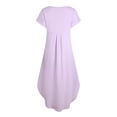 thumbnail image 3 of Richie House Nightgowns Women Plus Size V Neck Loungewear Short Sleeve Sleepwear S-XXL RHW2895, 3 of 3
