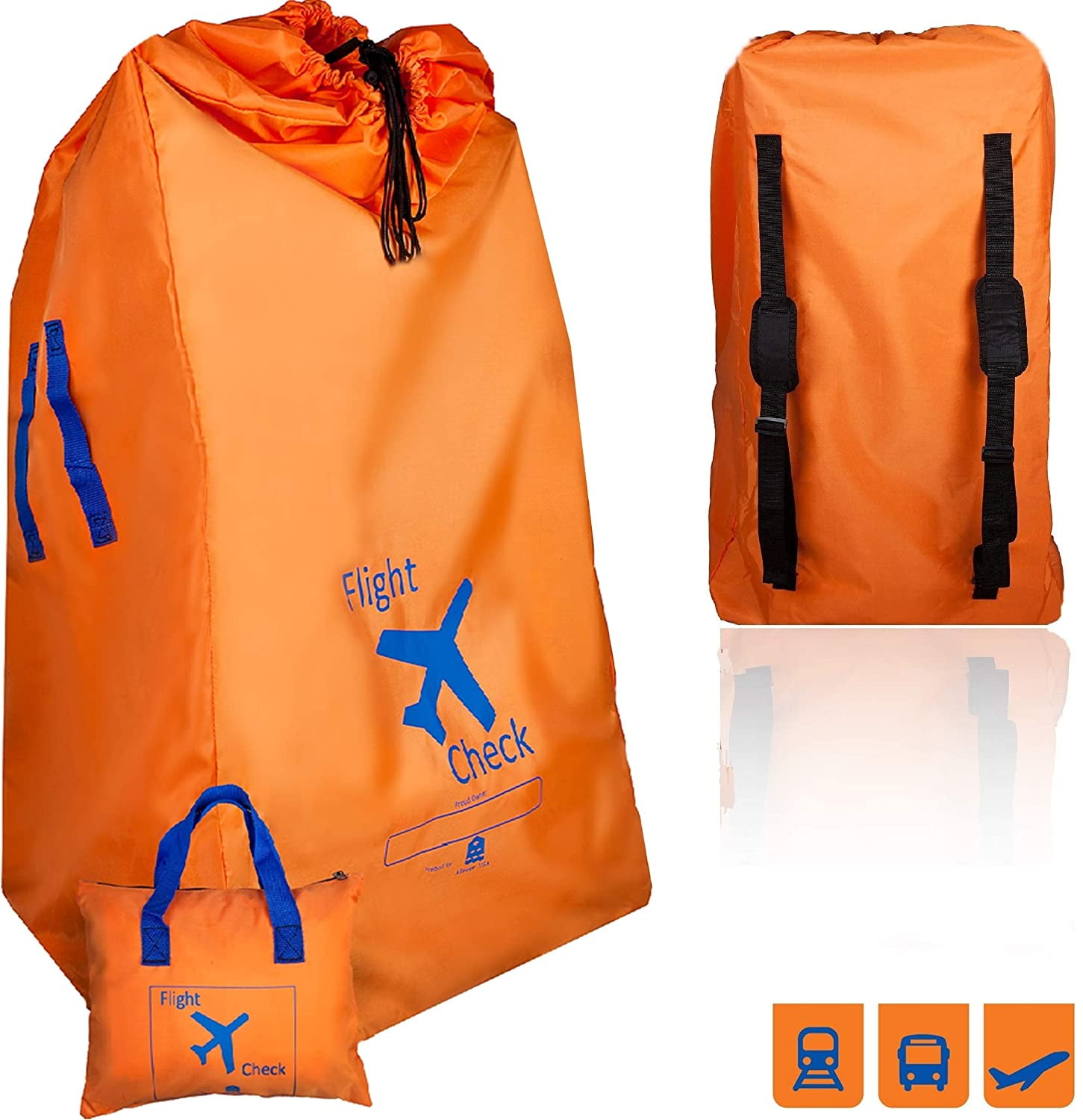 padded double stroller travel bag