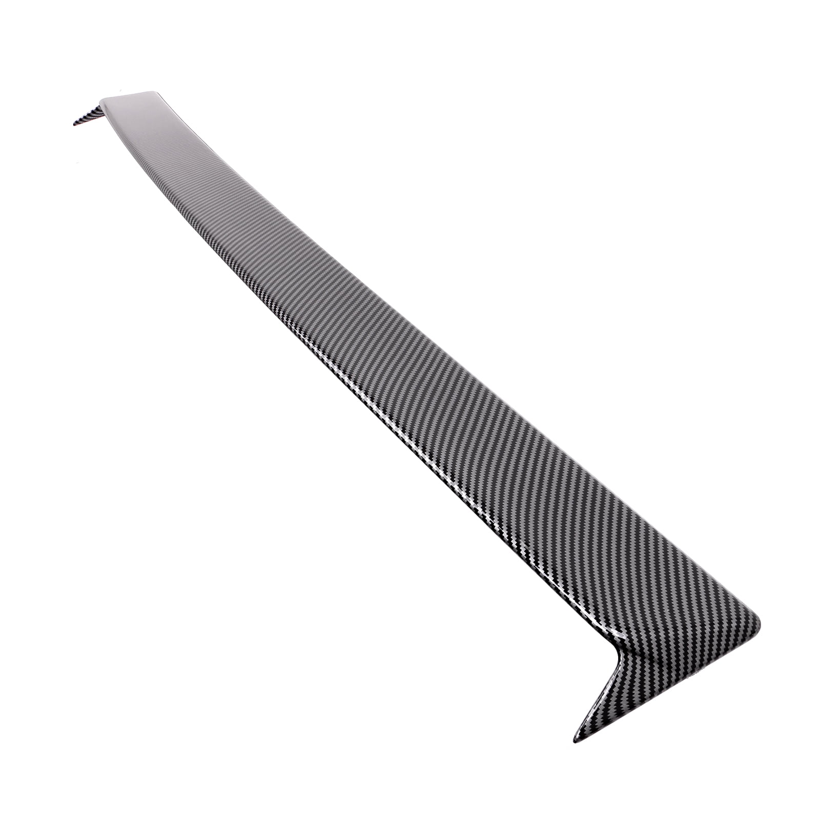 Ikon Motorsports Roof Spoiler for 2020-2025 Tesla Model Y Carbon Fiber Print Rear Window Visor Shade Sun Rain Deflector Blow Molding ABS