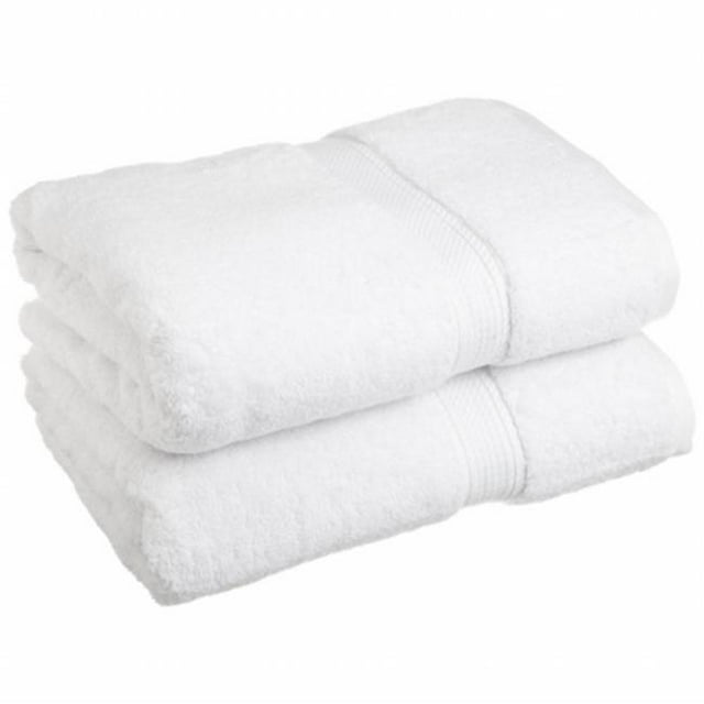 900GSM Egyptian Cotton 2-Piece Bath Towel Set White