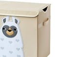 thumbnail image 2 of 3 Sprouts Rectangular Storage Trunk Soft Fabric Toy Chest Box w/ Lid, Llama, 2 of 7