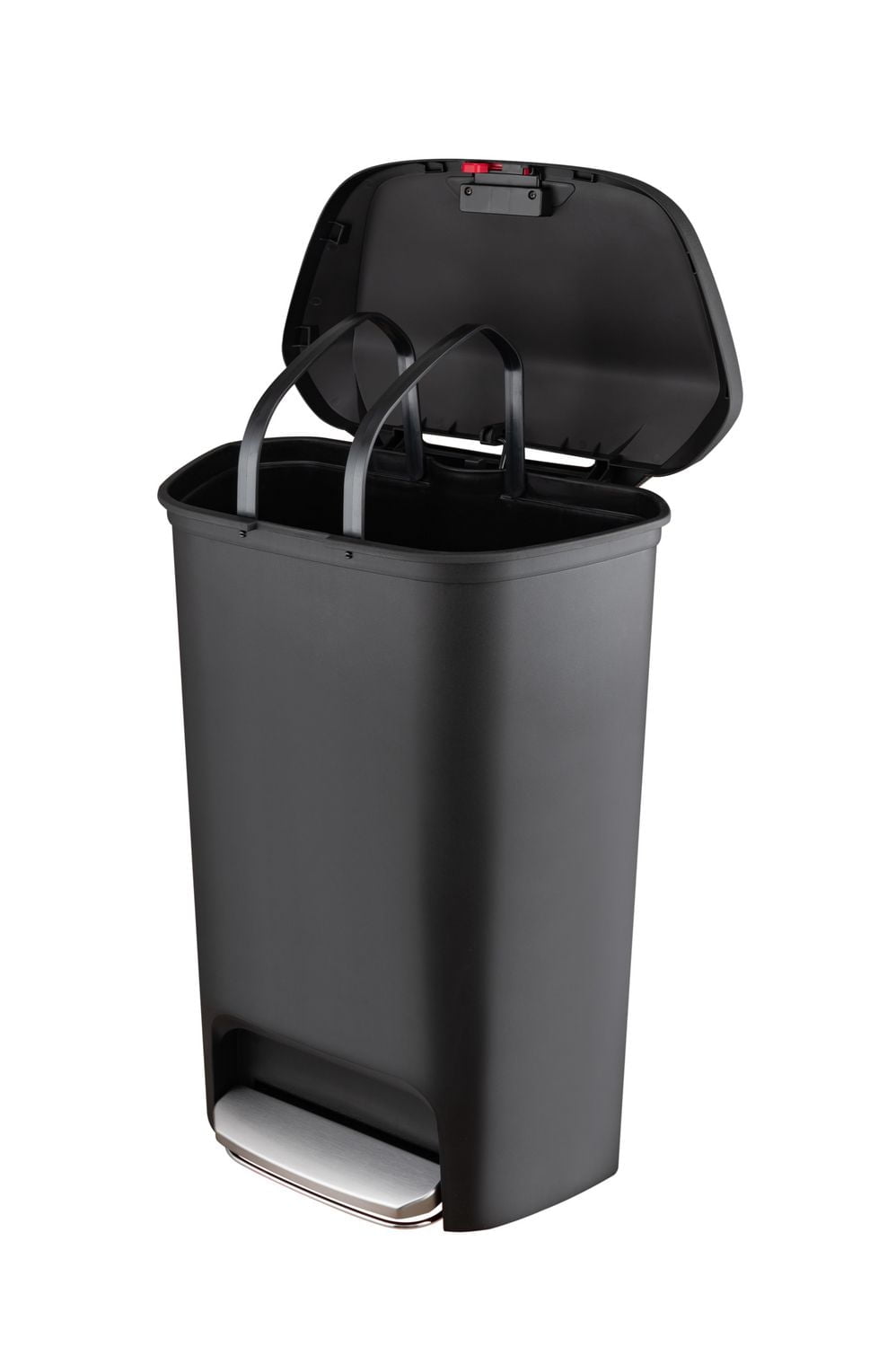 The Step N' Sort Grande poubelle en plastique de 50 L avec pédale en acier