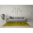 thumbnail image 3 of Ahgly Company Indoor Square Oriental Yellow Industrial Area Rugs, 3' Square, 3 of 4