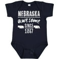 thumbnail image 3 of Inktastic Nebraska Awesome Since 1867 Boys or Girls Baby Bodysuit, 3 of 5