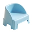 thumbnail image 2 of Taburete pequeño con escalón, reposapiés multifuncional, taburete para niños con respaldo para dormitorio, apartamento, mesita de noche, sala de Azul, 2 of 9