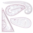 thumbnail image 1 of Regla de Costura 4 Piezas Regla de Ropa Regla Métrica Regla Curva para Coser Herramientas de Costura Plantilla de Dibujo Plantilla de Dibujo Herramienta de Sastre para Ropa de Bricolaje, 1 of 5