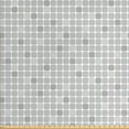 thumbnail image 1 of Abstract Fabric by the Yard, Continuous Geometric Shapes Squircles Soft Grey Tones Simple Pattern, Decorative Upholstery Fabric for Sofas and Home Accents, Pale Taupe and Pearl by Ambesonne, 1 of 4