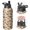 Boston Terrier and Rose Brown Pattern, variant on Cavalier King Charles Spaniel and Floral Insulated Water Bottle with Straw, Vacuum Insulated Stainless Steel Drink Container Built-in Carry Handle Gifts Ideas for Teens Adults Office Workers Teachers