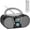 Gray, variant on Gueray CD Player Portable Boombox: Home Audio CD Players with Speakers FM Radio AUX Input Support Headphones Playlist Mode PROG Playback for Outdoor Indoor