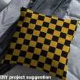 thumbnail image 2 of Castle Fairy Geometric Plaid Fabric by the Yard 1 Yard for Teens,Black Yellow Home Decor Fabric by the Yard,Minimalist Lattice Room Decor Fabric by the Yard,Luxury Bedroom Decor, 2 of 6