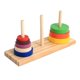 thumbnail image 1 of Rompecabezas geométrico de madera Montessori para niños, clasificación de ladrillos de matemáticas, torre de apilamiento, juego educativo de aprendizaje preescolar, Juguetes Fivean unisex, 1 of 2