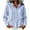 Womens Tops Long Sleeve Blue, variant on Tops for Women Fall Striped Hooded Top—Long-Sleeve Button-Up Cardigan/Sun Protection Shirt Black L