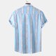 thumbnail image 5 of Camisas De Vestir Para Hombre Camisa de manga corta con flores para hombre, estilo playero de verano, informal, relajada, para perezosos (Blue, XL), 5 of 7