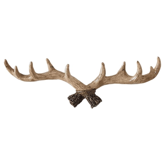 Clearance! Antlers Hook Wall Hooks/Hanger, Towel Hooks, Animal Shaped Hook, Resin Material Wall Home Decor, 10 Hooks Deer Antler Holder 15.7x5.5in